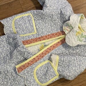 Quilted kids jacket and pant set